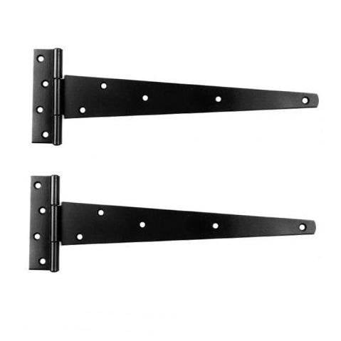 16'' Tee Hinges Black Plastic Header 5232 TH16  (Parcel Rate)