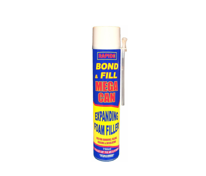 Rapide Bond & Fill Expanding Foam Filler 750ml 1706 (Parcel Rate)