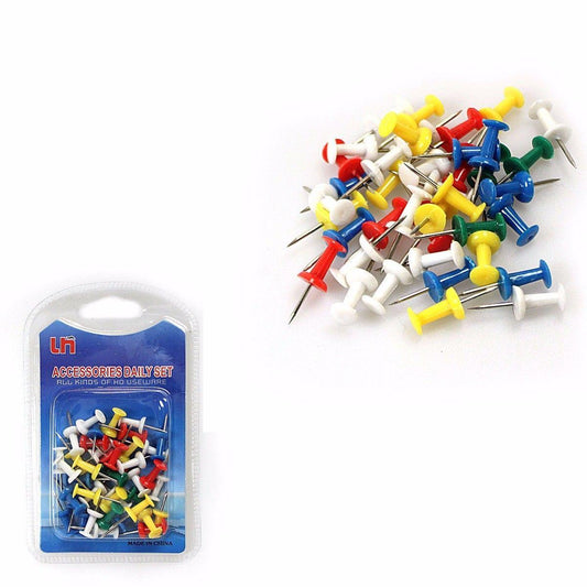 Notice Pin Board Tacks Push Pins Assorted Colours 2192 (Large Letter Rate)