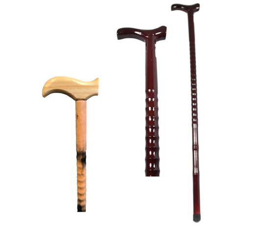 Wooden Walking Cane Stick 90 cm Light Wooden Brown 2839 A (Parcel Rate)