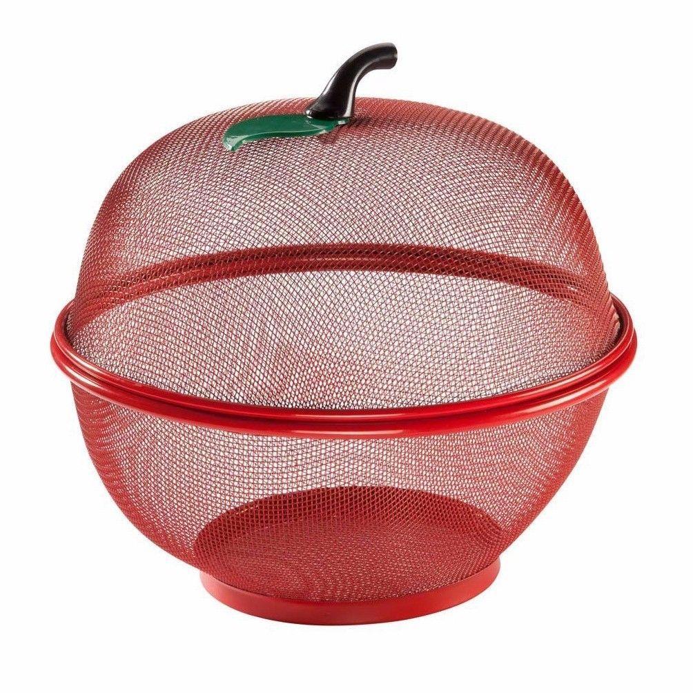 Kitchen Apple Fruit & Vegetable Bowl Basket 28.5 cm Assorted Colours 1500 A (Parcel Rate)