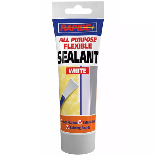 Rapide Squeezy Multi All Purpose Sealant Tube White 250g 3198 (Parcel Rate)