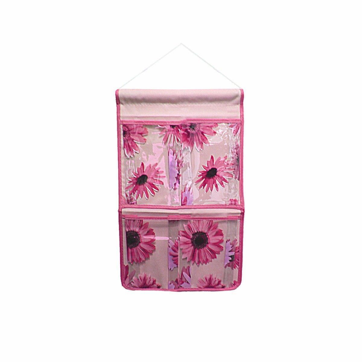 Wall Hanging Storage Bag Plastic Bathroom Makeup Cosmetic Organiser 42cm x 25cm Beauty  4792 (Parcel Rate)