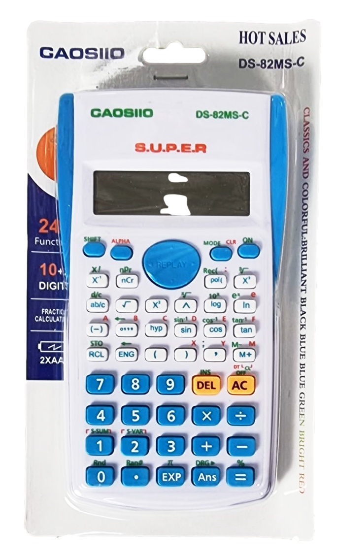 Plastic Scientific Calculator Assorted Colours 0706 (Large Letter Rate)