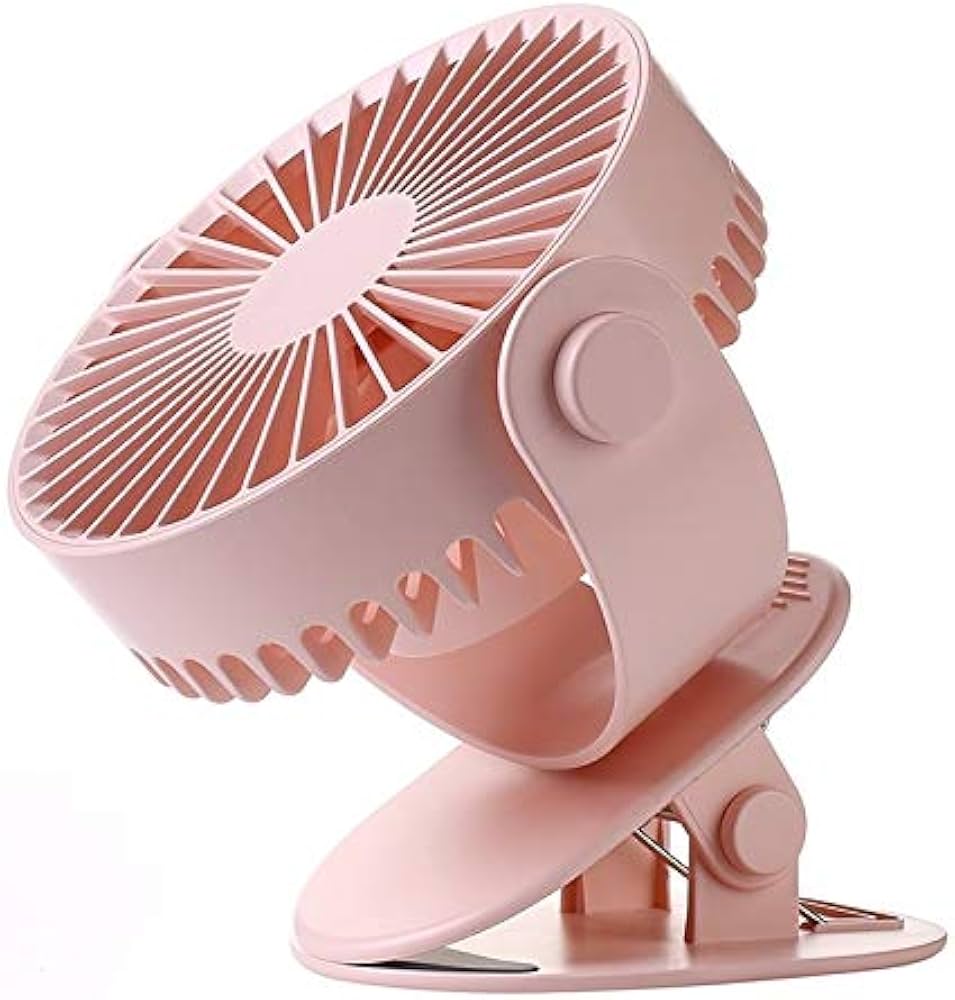 Desk Clamp Fan 23 x 17 cm USB Cable Plug In Assorted Colours 7153 (Parcel Rate)