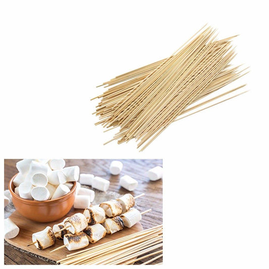 Pack of Wooden Bamboo BBQ Skewers Sticks 24cm 0306 (Parcel Rate)