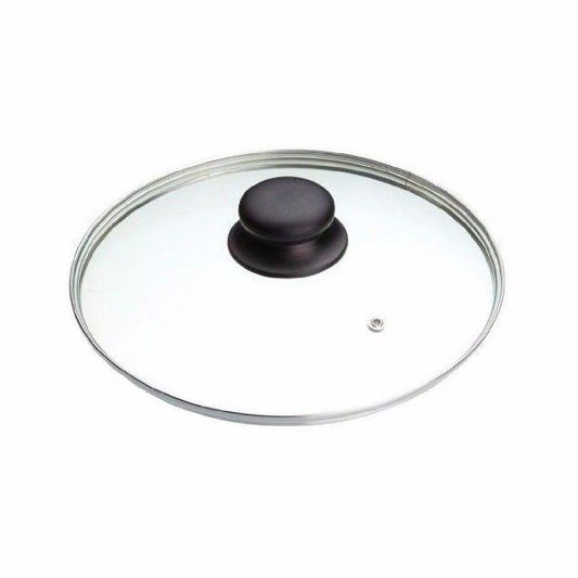 26cm Clear Glass Pan Lid With Knob Replacement Pan Lid 0787 A (Parcel Rate)