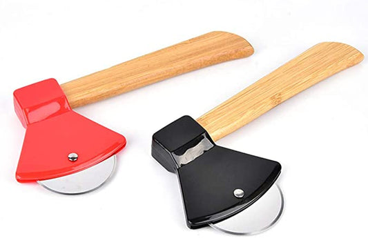 Axe Shaped Pizza Cutter Wheel 20.5 x 10 cm Assorted Colours 6975 / 82941 A (Parcel Rate)