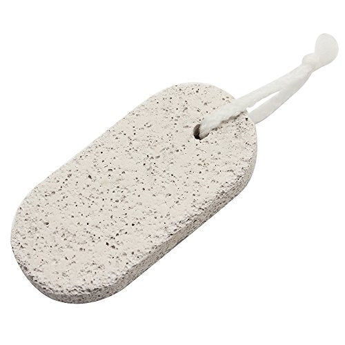 Pedicure Bath Feet Oval Light Grey Pumice Stone 9 cm 6999 (Parcel Rate)