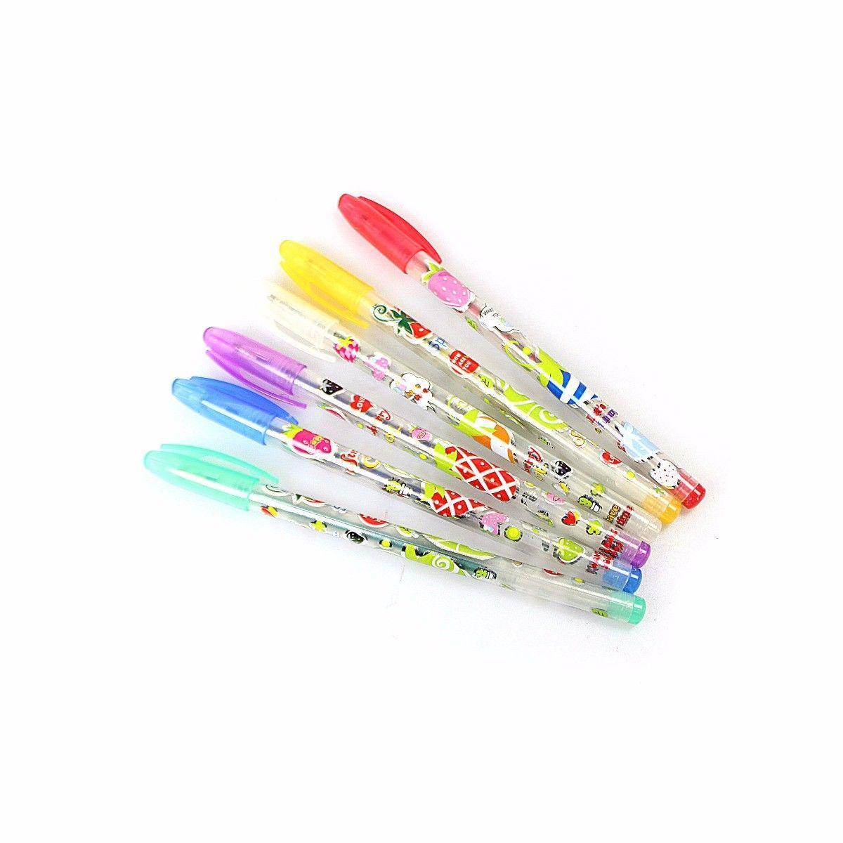 Children's Gel Pens Stationary Pack of 6 Colours 3107 (Large Letter Rate)