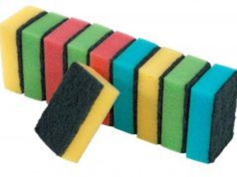 Double Sided Kitchen Washing Up Sponges Scourers Pack of 20 RP3002 (Parcel Rate)