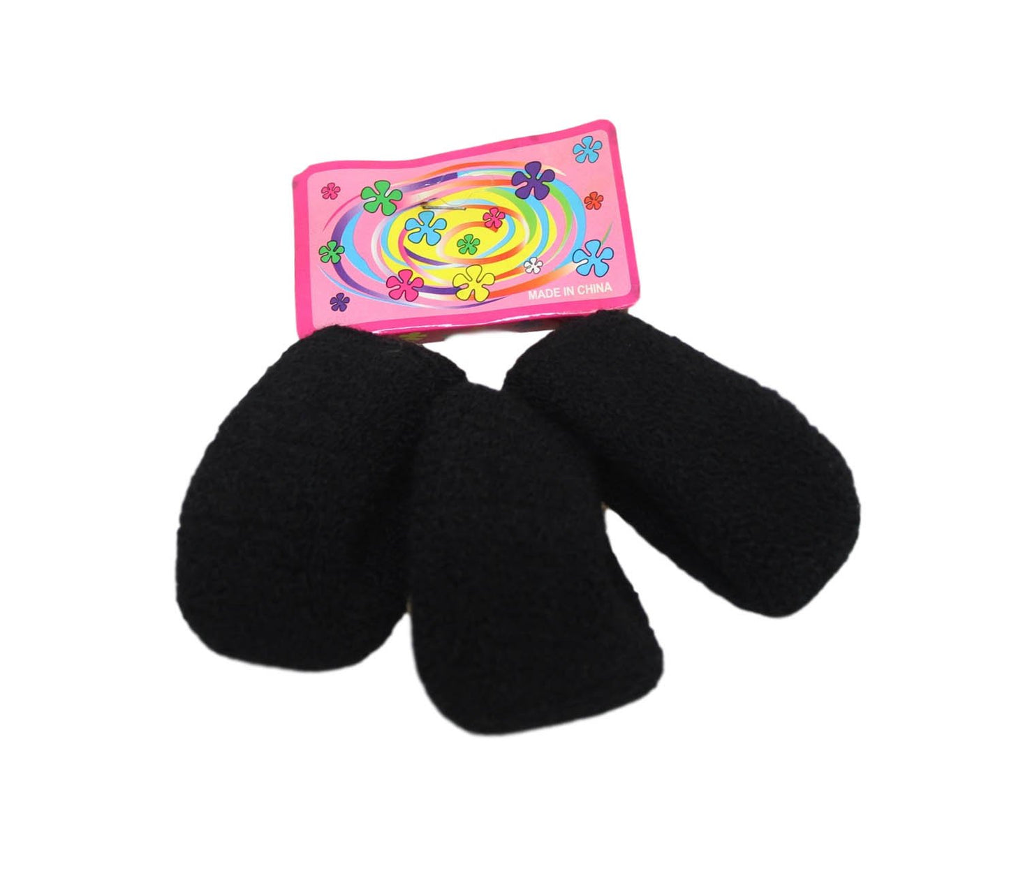 3 Pack Rubber Thick Stretchy Hair Bobble Band Ponytail Holder Black x 3 6236 (Large Letter Rate)