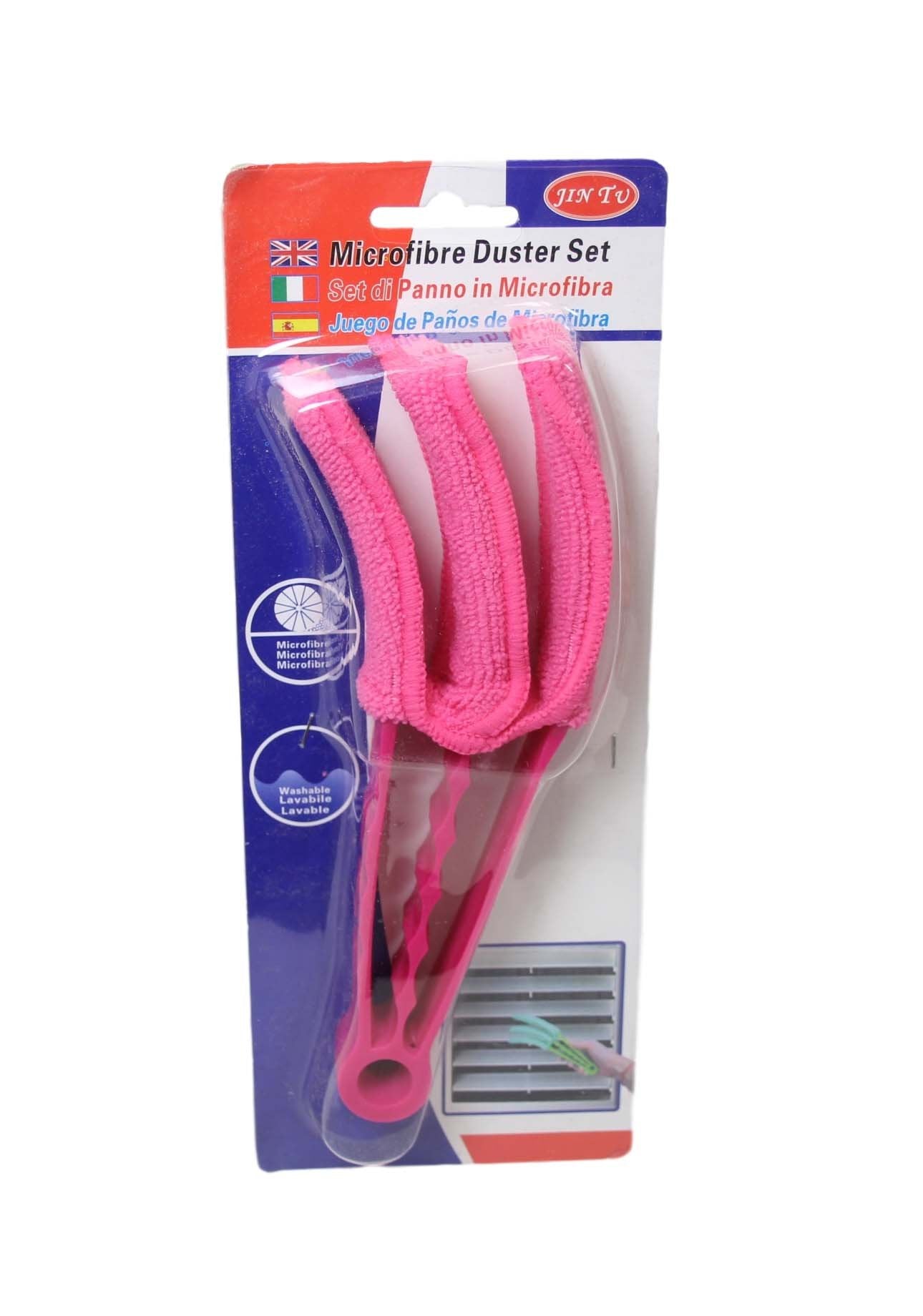 Washable Microfibre 3 in 1 Window Blinds Duster Blinds 20 cm Assorted Colours 6346 (Parcel Rate)