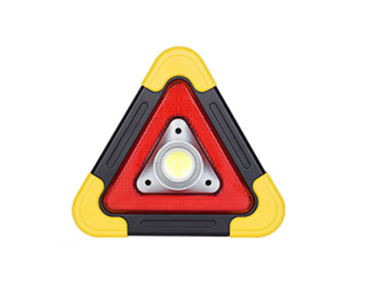 Multi-Function Triangle Warning Working Cob Light with Handle HB-6608 17 cm 7281 (Parcel Rate)