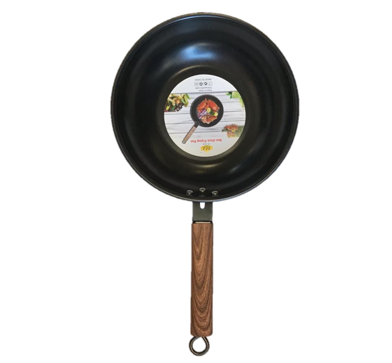 High Wall Non-Stick Flat Base Wok Frying Pan 32 cm 7407 (Parcel Rate)