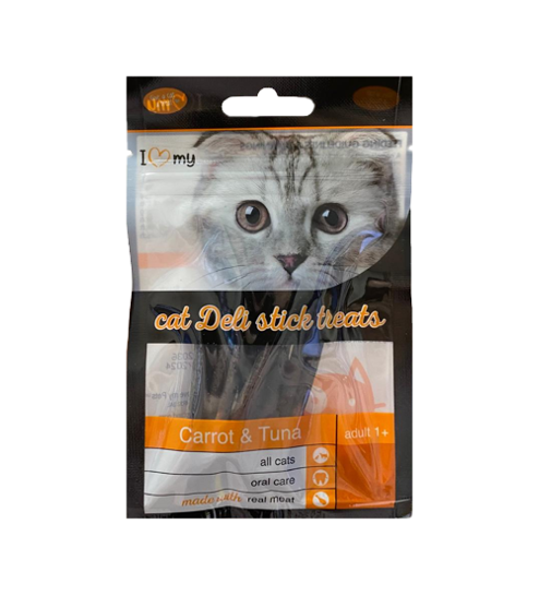 Pet Cat Treats Deli Sticks Carrot & Tuna 25g 74369 (Parcel Rate)