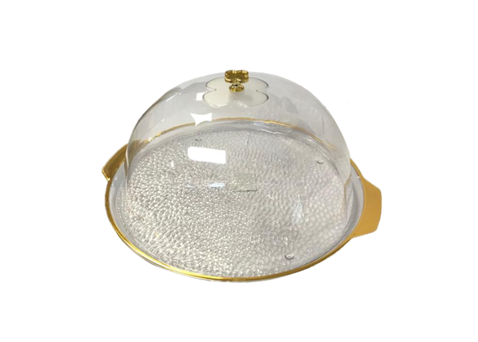 Transparent Plastic Cake Pastry Display Food Storage Dome with Lid 32 x 13 cm 7443 (Parcel Rate)