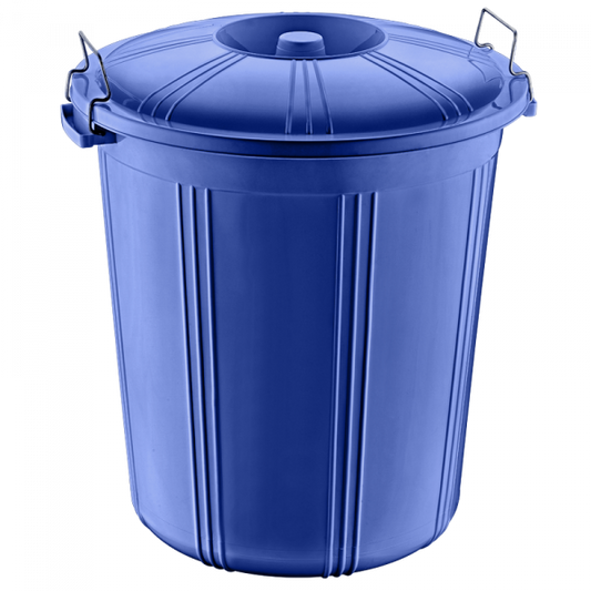 Round Bin with Lid 70 Litre Assorted Colours AK227 RB70  (Big Parcel Rate)