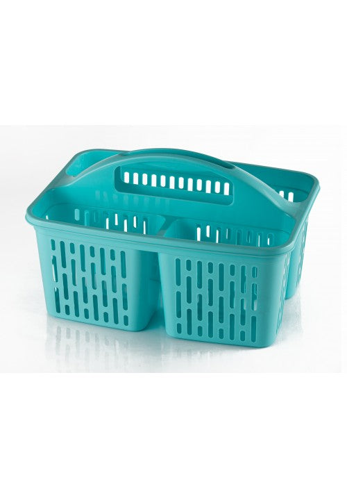 Kitchen Sink Storage Divided Organiser Basket Caddy with Handle Assorted Colours ALT146 (Parcel Rate)