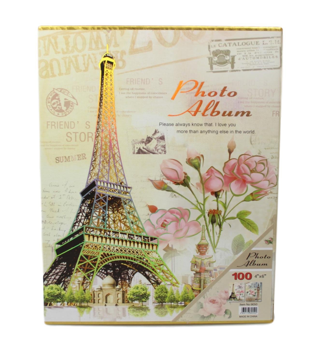 Paris Vintage Memories Wedding Birthday Photograph Album 100 4x6''  5528 (Parcel Rate)