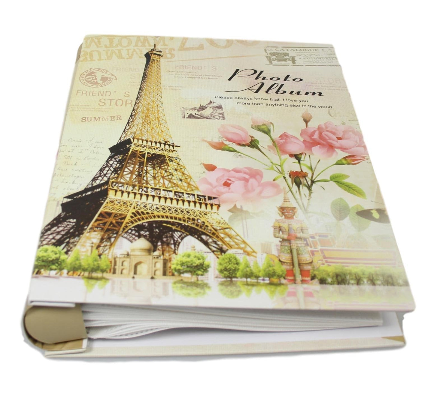 Paris Vintage Memories Wedding Birthday Photograph Album 100 4x6''  5528 (Parcel Rate)