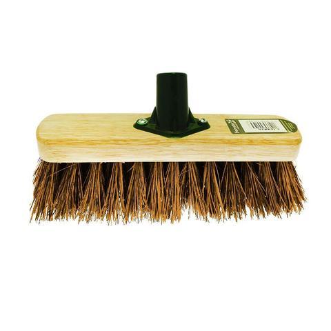 12" Hard Bassine Garden Wooden Broom Brush Head BHP290B1 (Parcel Rate)