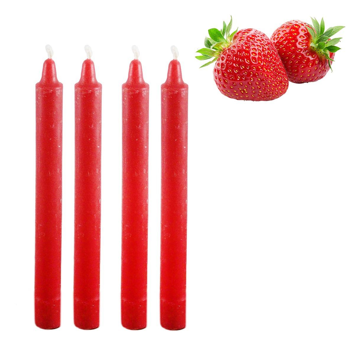 Long Scented Wax Candle Sticks 20cm Pack of 4 Assorted Scents 0229 (Parcel Rate)