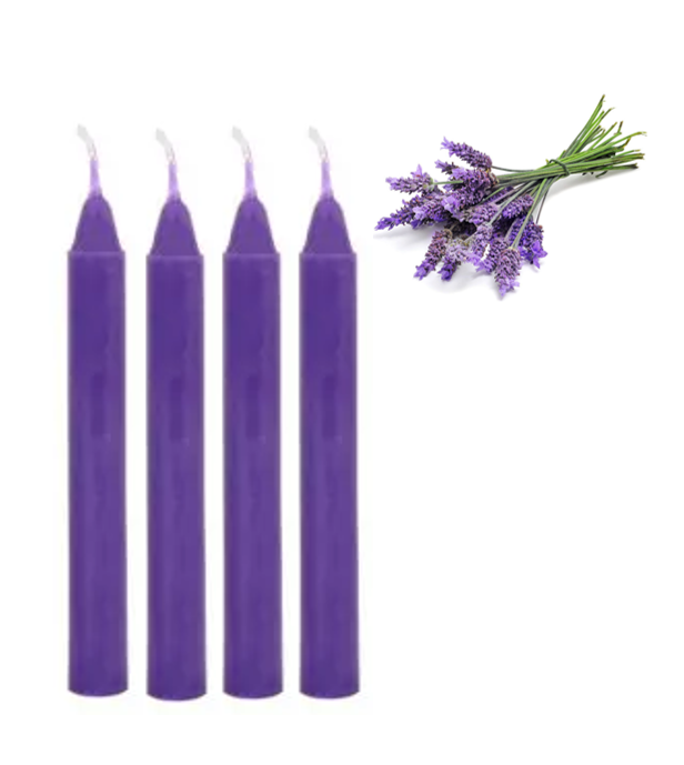 Long Scented Wax Candle Sticks 20cm Pack of 4 Assorted Scents 0229 (Parcel Rate)