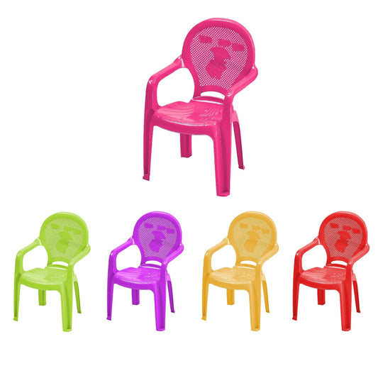 Children's Plastic Indoor Chair Assorted Colours CT030 (Big Parcel Rate)