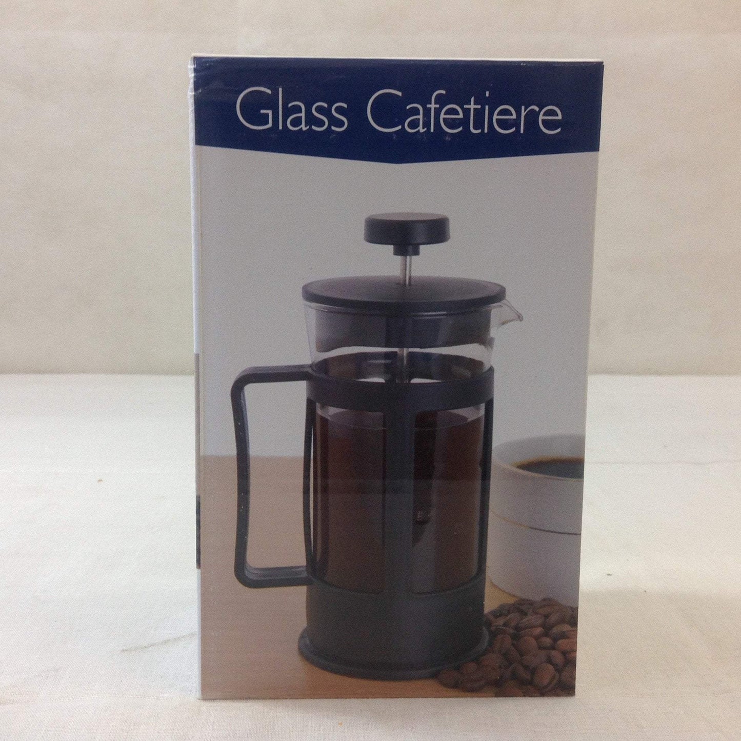 Glass Cafetiere French Coffee Press with Stainless Steel Filter 600ml 6403 (Parcel Rate)