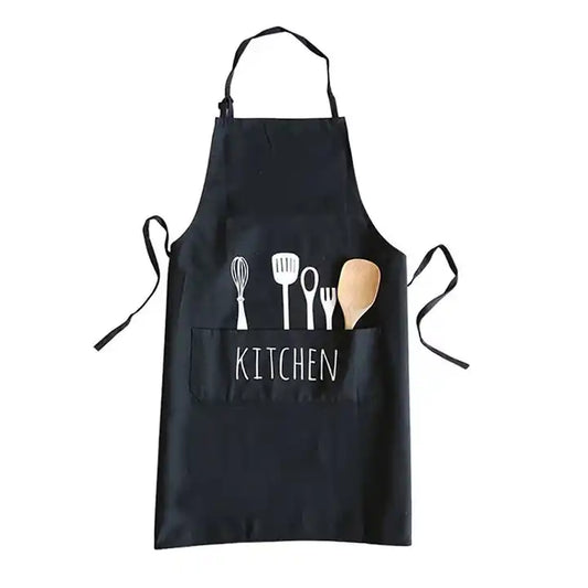 PVC Kitchen Baking Apron with Printed Design 55 x 72 cm Assorted Colours 7005 (Parcel Rate)