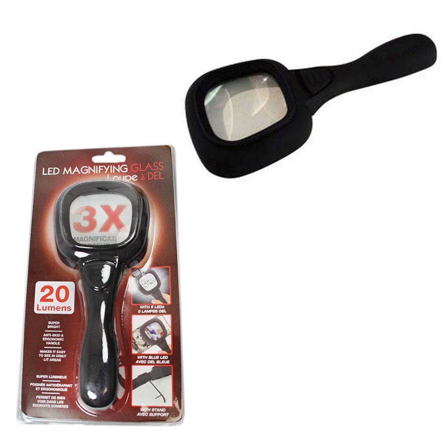 Led Magnifying Glass 20 Lumens 3 x Magnification Glass 5141 (Large Letter Rate)