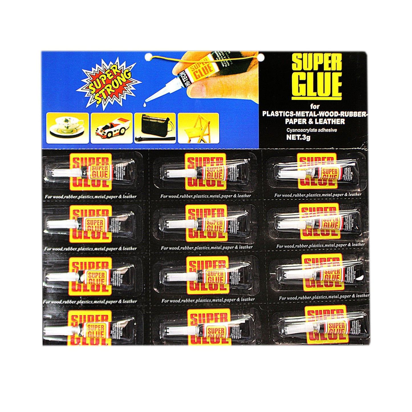 Multipurpose Super Glue Pack of 12 4063 A  (Large Letter Rate)