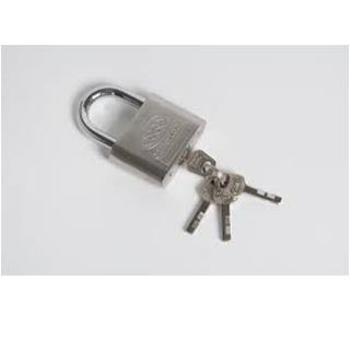 50mm World Ball Lock High Security With 3 Keys Chrome 0246 A (Large Letter Rate)