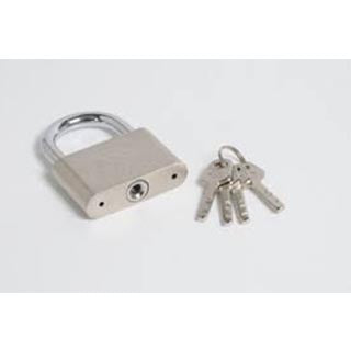 50mm World Ball Lock High Security With 3 Keys Chrome 0246 A (Large Letter Rate)