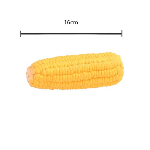 Pet Dog Toy Squeaky Yellow Corn Cob Maize 16 cm 7087 (Parcel Rate)