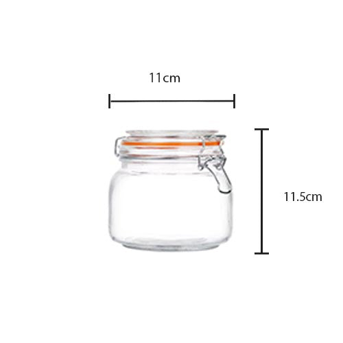 Glass Food Jam Storage Jar Container 11.5 x 11 cm 7765 (Parcel Plus Rate)