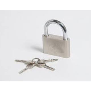 50mm World Ball Lock High Security With 3 Keys Chrome 0246 A (Large Letter Rate)