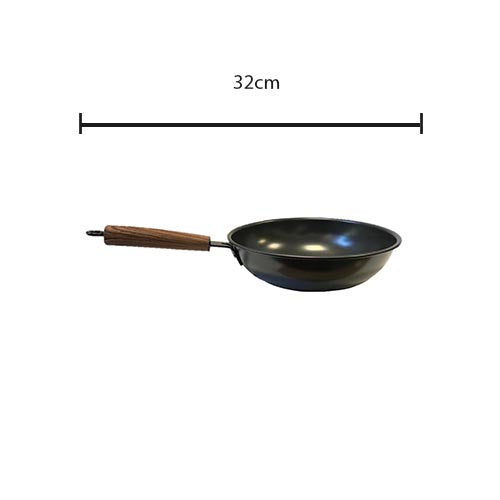 High Wall Non-Stick Flat Base Wok Frying Pan 32 cm 7407 (Parcel Rate)