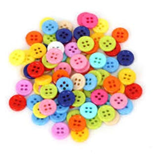 Clothes Sewing Plastic Buttons Assorted Sizes and Colours 7095 (Parcel Rate)