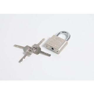 50mm World Ball Lock High Security With 3 Keys Chrome 0246 A (Large Letter Rate)