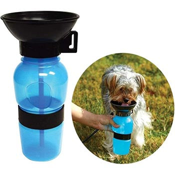 Pet Dog Portable Travel Aqua Water Bottle 0.5L Assorted Colours 5028 (Parcel Rate)