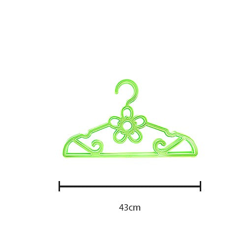 4 Pack Fancy Floral Plastic Clothing Hangers 43cm 2918 (Parcel Rate)