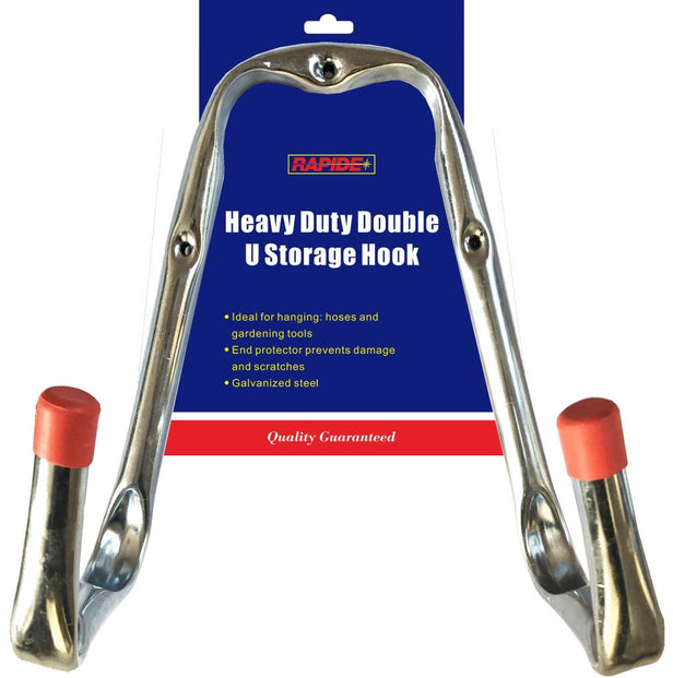 Heavy Duty Double U Storage Hook Galvanised Steel 25cm 3152 (Parcel Rate)