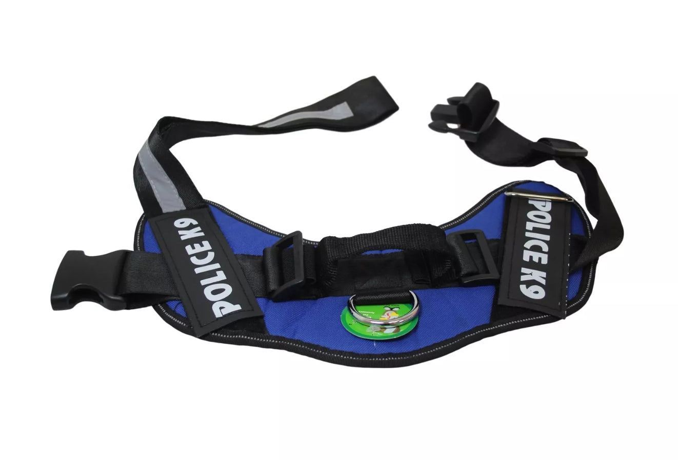 Police K9 Dog Harness Multi Colours Dog Harness XXL Assorted Colours K9XXL (Parcel Rate)