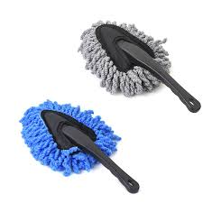 Handheld Microfibre Car Duster Brush 28 cm Assorted Colours 6978 (Parcel Rate)