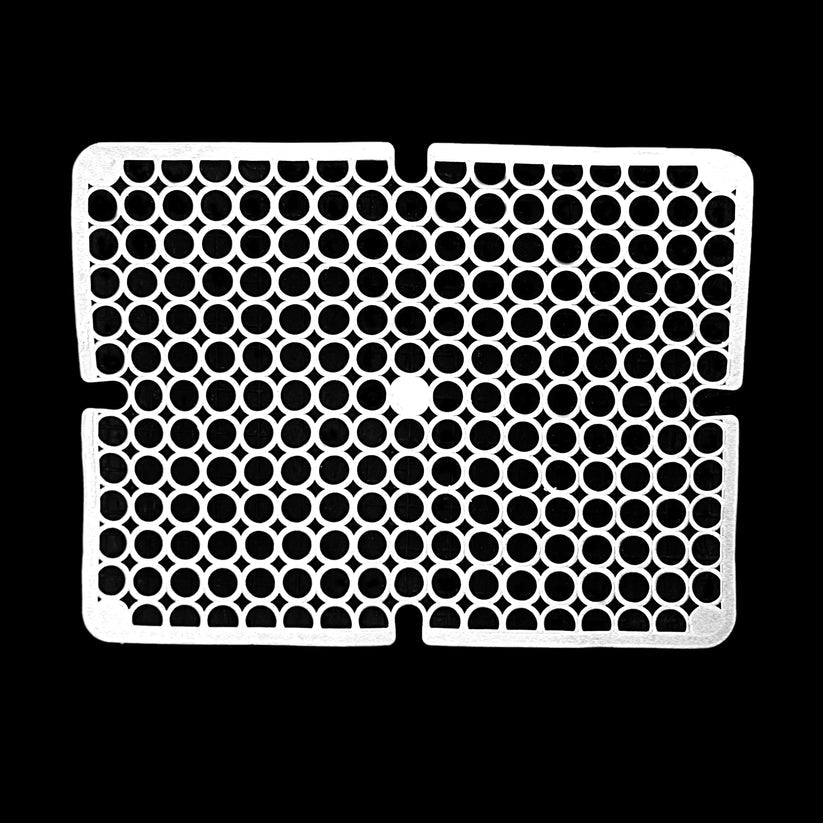 Square PVC Plastic Sink Mat with Circle Pattern 29 x 29 cm Assorted Colours 6995 (Parcel Rate)