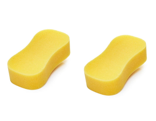 2 Piece Sponge Multipurpose Car Use Cleaning Yellow Sponges Indoor Outdoor Use NW6020 (Parcel Rate)