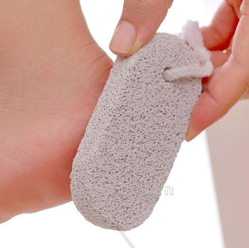 Pedicure Bath Feet Oval Light Grey Pumice Stone 9 cm 6999 (Parcel Rate)